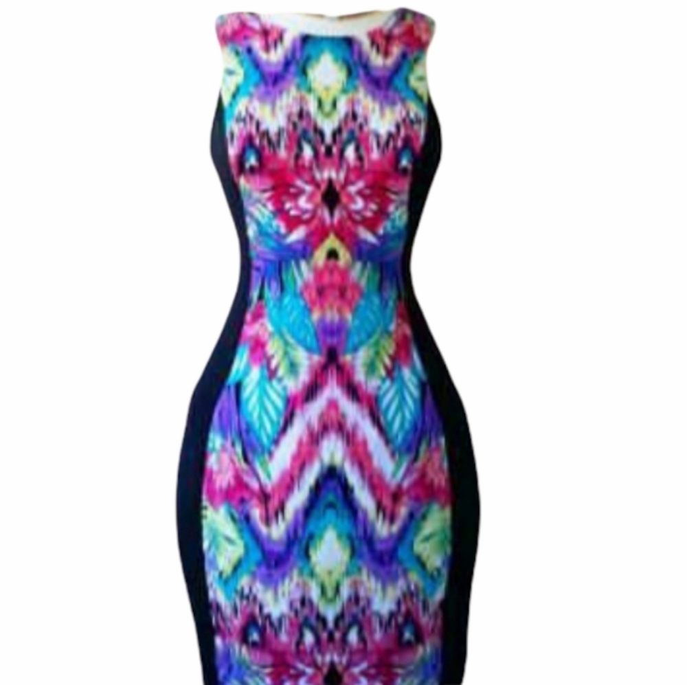 Nicole by Nicole Miller Sleeveless Bodycon Sheath Dress Size Medium